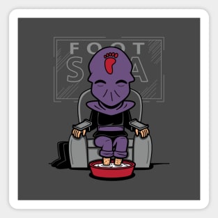 Foot Soldier Spa Funny Kawaii Relaxation Villain Cartoon Magnet